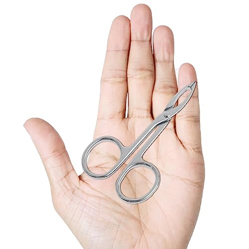 WLLHYF 2-Piece Eyebrow Scissors & Handle Tweezers Set