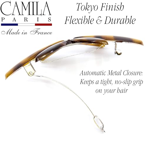 Camila Paris Tokyo Flower Hair Barrette Clip for Girls - Strong Hold