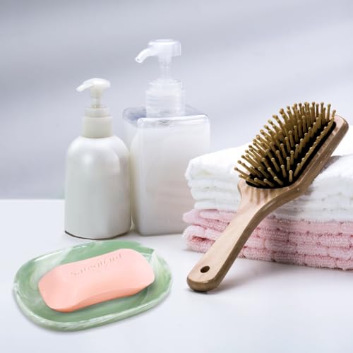 Handcrafted Marble Texture Ceramic Soap Dish - Non-Slip Holder