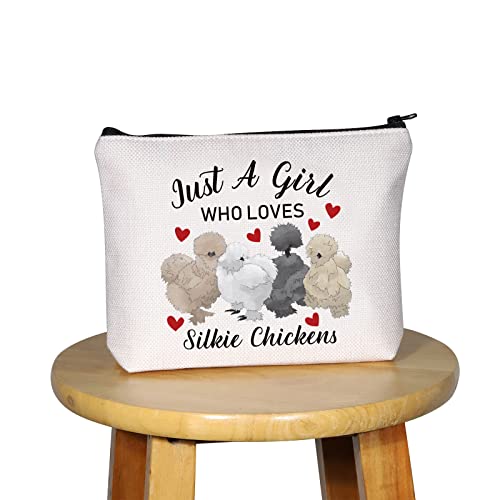 Who Loves Silkie Chickens Makeup Bag - G2TUP Cosmetic Pouch