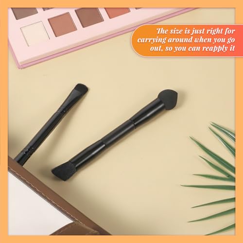 Dual Ended Hairline Powder Brush Set - 2 Pcs Travel Makeup Brushes