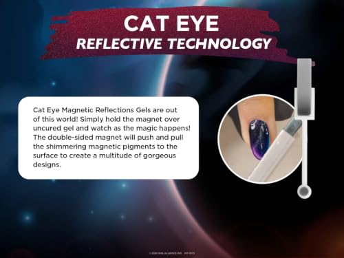 Gelish Magnetic Reflections Cat Eye Gel Polish - 3D Shimmer Nail Art