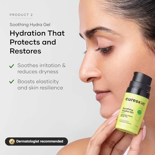 Cureskin 3-in-1 Skin Radiance Kit: Under Eye Gel, D-Tan Mask & Hydration Gel