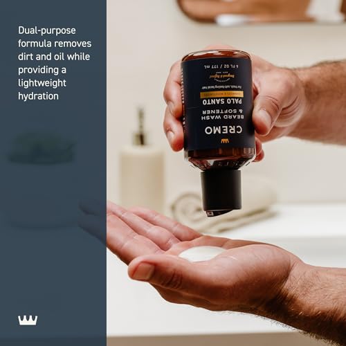 Cremo Palo Santo Beard Wash & Softener - Moisturizes & Soothes