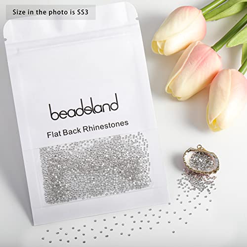 2880pcs Flat Back Crystal Rhinestones SS3 for Nail Art & Crafts