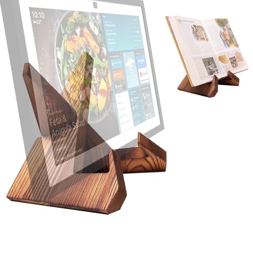 Wooden Tablet Stand for Show 15 & 21 | Cookbook Holder Display