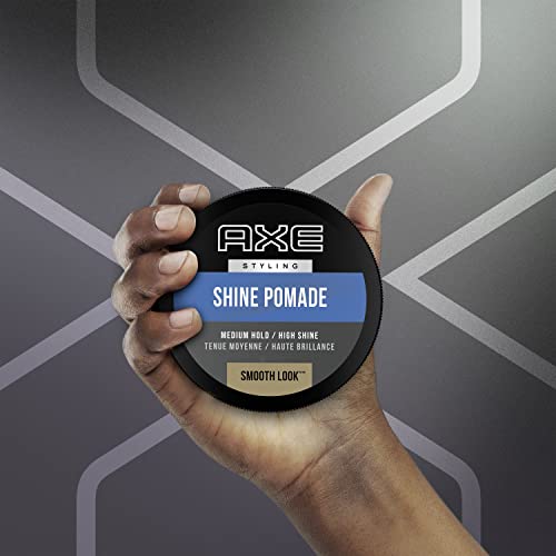 AXE Smooth Look Pomade 2.6oz - Medium Hold High Shine Hair Styling for Men