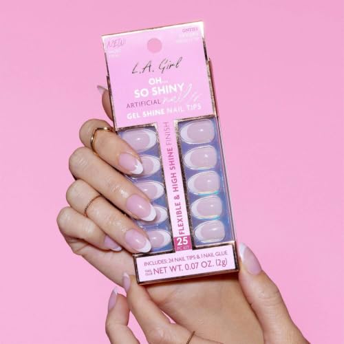 L.A. Girl Soak-Off Silicone Nail Caps - Bold Colors for Easy Application