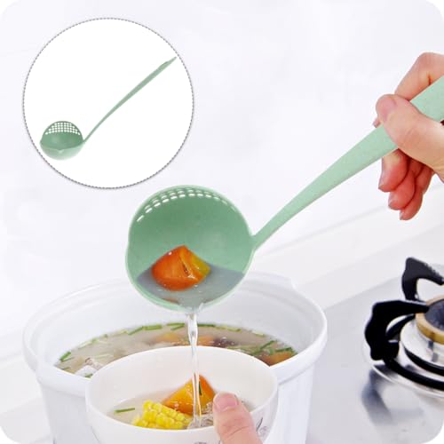 Ciieeo 2-in-1 Straining Ladle with Filter and Pour Spout - 11.41 Inch