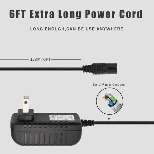 BOEEA 2V Charger Replacement for Wahl Shaver/Clipper 7060-7339, 4000, 7063-017, WAKH4, 7061-917 ( includes 5-Star Series )
