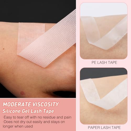 Lash Tape for Eyelash Extensions - Silicone Gel, 5 Colors