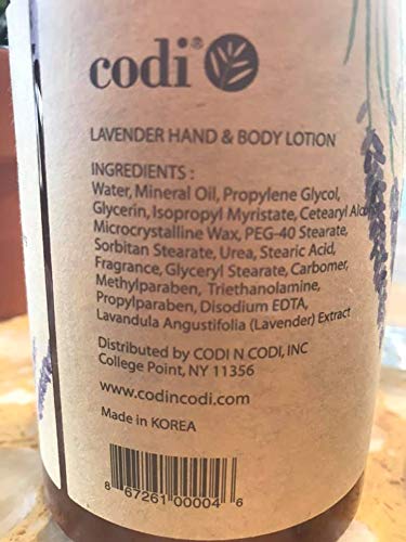 Codi Lavender Hand and Body Lotion - 25 fl oz Moisturizer