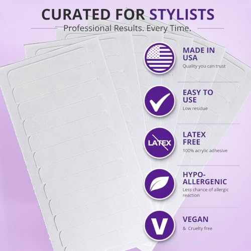 Big Kizzy Ultra Stick Tape for Hair Extensions - 48 Tabs, 6-8 Weeks Hold