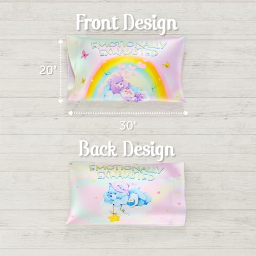 Care Bears Satin Pillowcase 20x30 - Soft & Smooth for Hair & Skin
