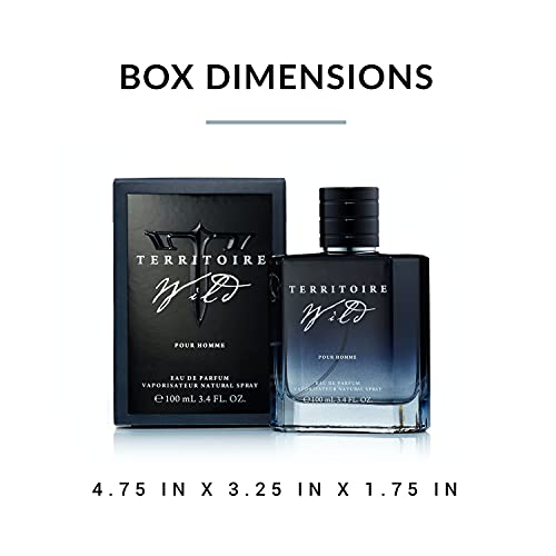 Territoire Wild Eau de Parfum for Men - Fresh Woody Fragrance 100ml