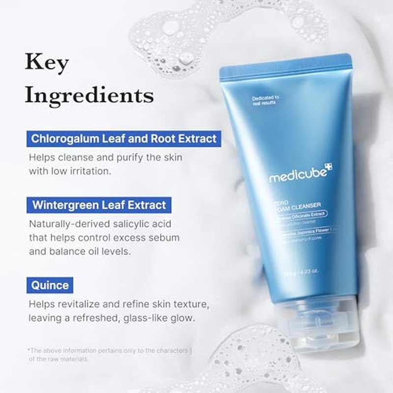 Medicube Double Cleansing Duo - Flawless Glass Skin Set | Zero Pore Cleansing Oil & Foam Cleanser