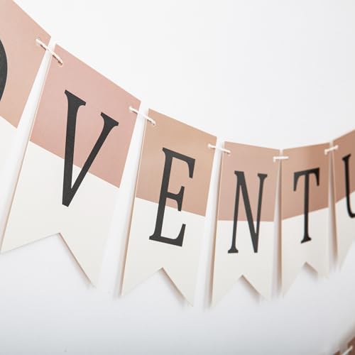 Adventure Awaits Banner - Rustic Camping Party Decor for Events