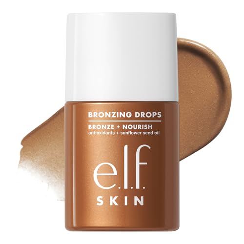 e.l.f. SKIN Bronzing Drops - Liquid Face Tinted Serum with Vitamin E & Sunflower Oil, Vegan & Cruelty-Free