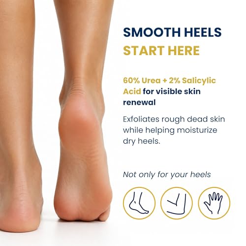 Calvia 60% Urea Foot Care Stick with Salicylic Acid - Heel & Callus Moisturizer, 3 Pack