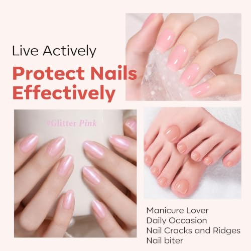 Modelones Nail Strengthener and Growth Kit - 4 Pcs Repair Polish Set