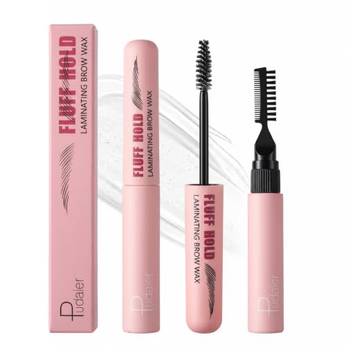 Duoffanny Clear Brow Gel 2-Pack, Dual-Ended Waterproof Eyebrow Sculpting Kit