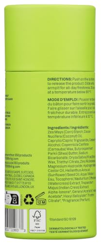 ATTITUDE Plastic-Free Natural Deodorant - Pear & Amber, 2.64 Oz