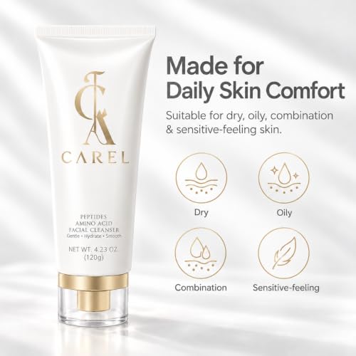Gentle Peptide & Amino Acid Facial Cleanser for Sensitive Skin - Soft Foam, All Skin Types