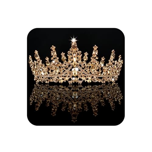 COCIDE Gold Crystal Tiara Crown for Women | Rhinestone Hair Accessory