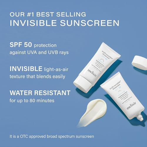 Melixir Airfit Invisible Sunscreen SPF 50 - Moisturizing Protection for Sensitive Skin