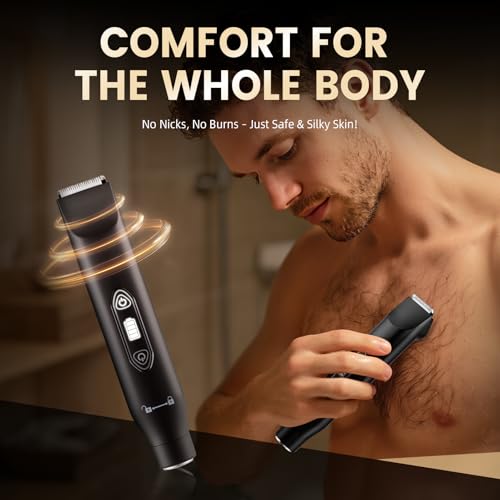 3-in-1 Electric Body Hair Trimmer for Men - Waterproof & USB Rechargeable