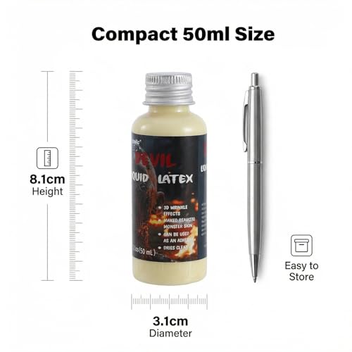 Liquid Latex Makeup for SFX & Cosplay (50ml) - GloomGlo