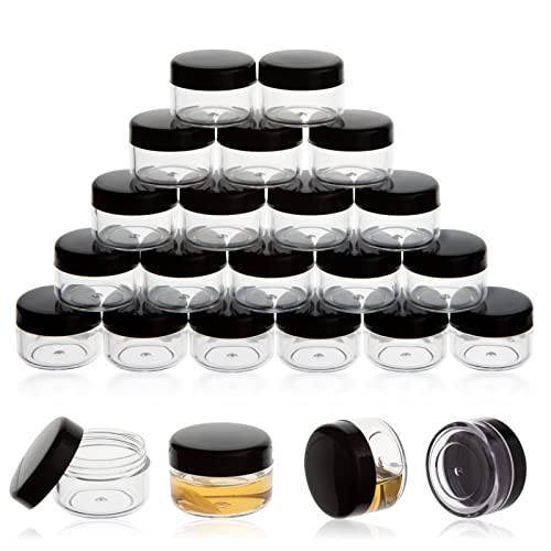 5 Gram Sample Containers with Lids - 25 Pack Reusable Cosmetic Jars