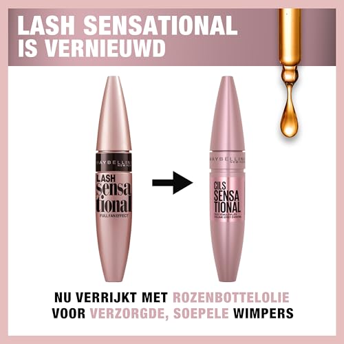 Maybelline Lash Sensational Mascara - Lengthening & Volumizing, Very Black