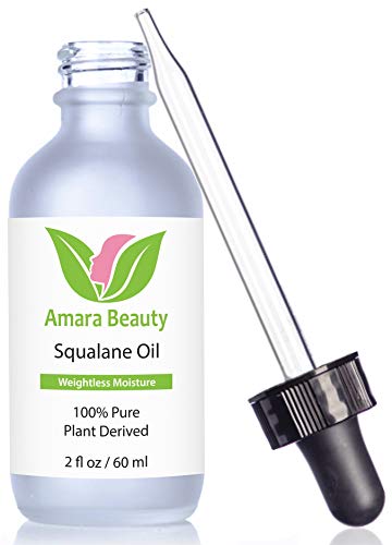 Amara Beauty 2 fl oz Squalane Oil Moisturizer - Face, Body & Hair Hydrating Serum