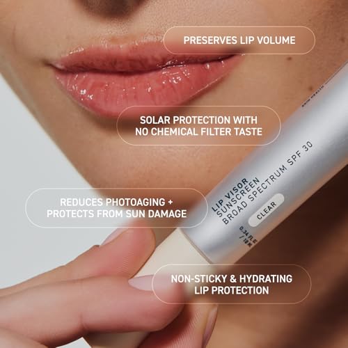 Prequel Skin Lip Visor, Clear Lip Balm with SPF 30 PA+++. Mint Flavored with Non-Sticky Finish ? Moisturizing Semi Gloss Balm Sunscreen for Daily Use - 2 Pack