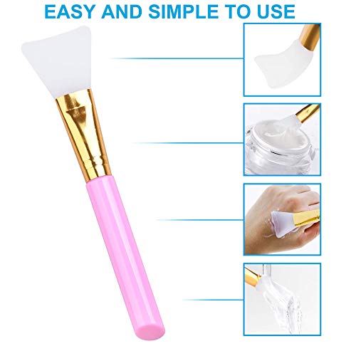 3 Pack Silicone Face Mask Brush Set - Gentle, Reusable, Hygienic Mask Applicators