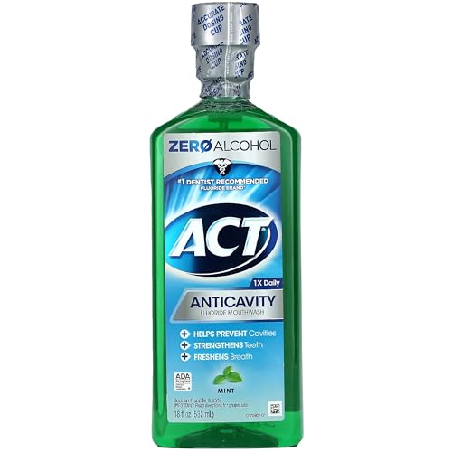 ACT Anticavity Fluoride Mouthwash Mint - 18 fl oz Pack of 2
