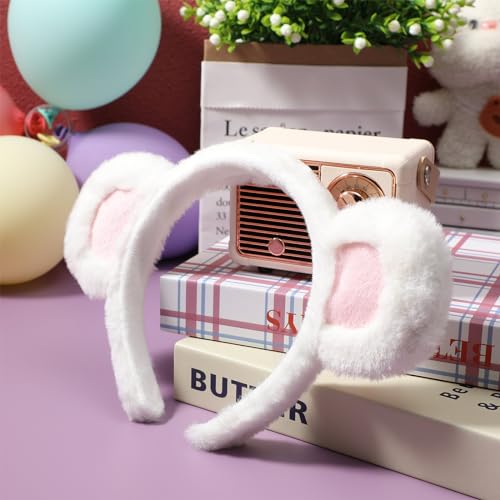 Cute Bear Ears Headband - Soft Cloth Hair Accessory for Women and Kids