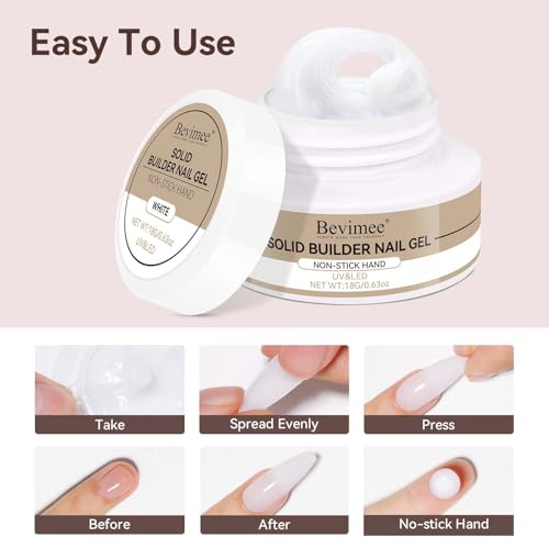 Bevimee 3D Nail Builder Gel – Solid Sculpting Gel for Nail Art