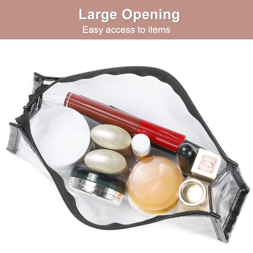 TSA Approved Clear Toiletry Bag for Travel - 8.8x2.4x4.1 inches