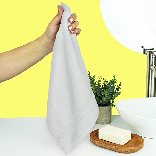Chakir Turkish Linens 100% Cotton Washcloths | 4-Piece Set