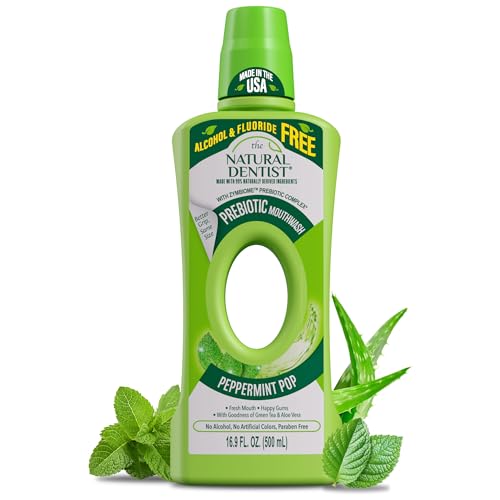 Natural Dentist Prebiotic Mouthwash - Alcohol-Free Peppermint Rinse