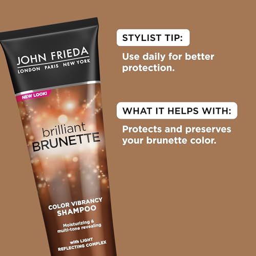 John Frieda Brilliant Brunette Multi-Tone Revealing Shampoo 8.45oz - Color Protect & Enhance
