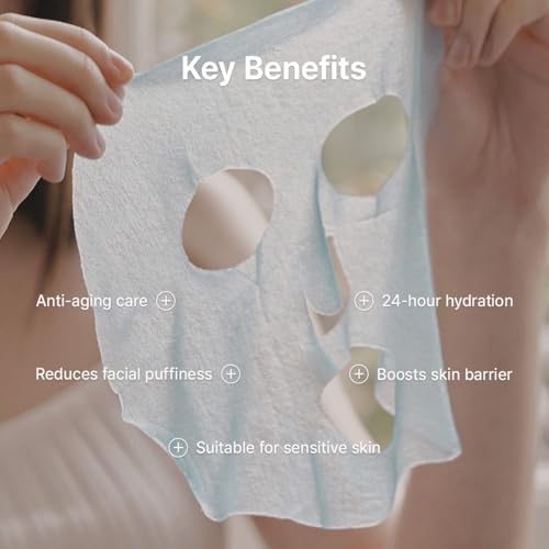 Dr.Althea Aqua Blue Hydration Mask Pack of 4 - Korean Vegan Skincare for Sensitive Skin