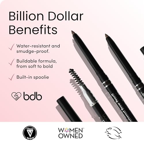 Billion Dollar Brows Universal Eyebrow Pencil with Spoolie