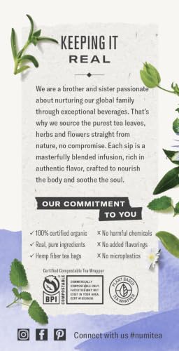 Numi Organic De-Stress Herbal Tea - 16 Caffeine-Free Bags
