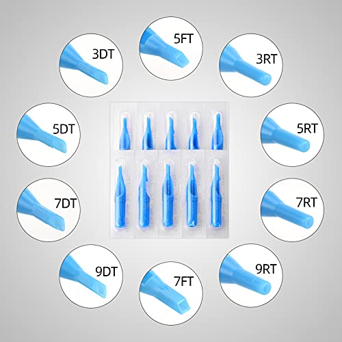 JimKing Tattoo Needles Set #12 Mixed RL+RS+M1 - 100pcs Disposable Sterilized
