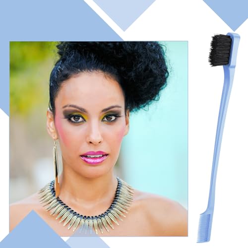 Geiserailie 3-Piece Hair Brush Set for Edge Control & Teasing