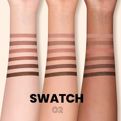 6-Color Matte Lip Liner Set with Sharpener - Nude Brown & More