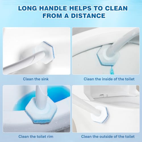 30 Toilet Wand Refills for Clorox | 3-Layer Disposable Scrubber